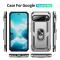  Google Pixel 10 / 10 Pro Skal Armor Ring Hybrid Silver - Teknikhallen.se