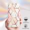  Google Pixel 10 / 10 Pro Fodral Marmor Rosa / Vit - Teknikhallen.se