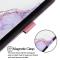  Google Pixel 10 / 10 Pro Fodral Marmor Vit / Lila - Teknikhallen.se