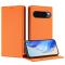 Google Pixel 10/10 Pro Fodral RFID Litchi Läder Orange - Teknikhallen.se
