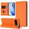  Google Pixel 10/10 Pro Fodral RFID Litchi Läder Orange - Teknikhallen.se