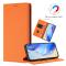  Google Pixel 10/10 Pro Fodral RFID Litchi Läder Orange - Teknikhallen.se