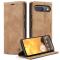 CASEME CASEME Google Pixel 10/10 Pro Fodral Flip Retro Läder Brun - Teknikhallen.se