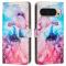  Google Pixel 10 Pro XL / 9 Pro XL Fodral Marmor Rosa / Lila - Teknikhallen.se