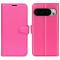  Google Pixel 10 Pro XL Fodral Litchi Läder Rosa - Teknikhallen.se