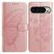  Google Pixel 10 Pro XL/ 9 Pro XL Fodral Fjäril Tryck Roséguld - Teknikhallen.se
