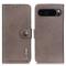 KHAZNEH KHAZNEH Google Pixel 10 Pro XL/ 9 Pro XL Fodral Läder Khaki - Teknikhallen.se