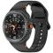  Galaxy Watch 8 46/44/40 mm Klockarmband Silkon Svart - Teknikhallen.se