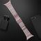  Galaxy Watch 8 46/44/40 mm Armband Rostfritt Stål Rosa - Teknikhallen.se