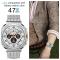  Galaxy Watch 8 46/44/40 mm Armband Magnetisk Loop Silver - Teknikhallen.se