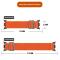  Galaxy Watch 8 46/44/40 mm Armband Justerbart Nylon Orange - Teknikhallen.se