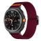  Galaxy Watch 8 46/44/40 mm Armband Justerbart Nylon Vinröd - Teknikhallen.se