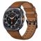  Samsung Galaxy Watch 8 46/44/40 mm Armband Äkta Läder Brun - Teknikhallen.se