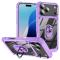  iPhone 17 Pro Skal Shockproof Ring Hybrid Lila - Teknikhallen.se