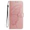  iPhone 17 Pro Fodral Med Fjäril Tryck Roséguld - Teknikhallen.se