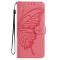  iPhone 17 Pro Fodral Med Fjäril Tryck Rosa - Teknikhallen.se