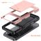  iPhone 17 Pro Skal Hybrid Med Kortfack Rosa - Teknikhallen.se
