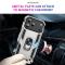  iPhone 17 Pro Skal Shockproof Hybrid Ring Silver - Teknikhallen.se