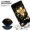 iPhone 17 Pro Fodral Med Tryck Guld Blomma - Teknikhallen.se