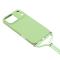  iPhone 17 Pro Skal Med Mobilsnöre TPU Grön - Teknikhallen.se