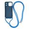  iPhone 17 Pro Skal Med Mobilsnöre TPU Blå - Teknikhallen.se
