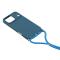  iPhone 17 Pro Skal Med Mobilsnöre TPU Blå - Teknikhallen.se