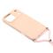  iPhone 17 Pro Skal Med Mobilsnöre TPU Rosa - Teknikhallen.se