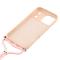  iPhone 17 Pro Skal Med Mobilsnöre TPU Rosa - Teknikhallen.se