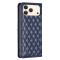 BINFEN BINFEN iPhone 17 Pro Fodral Flip Diamond Läder Blå - Teknikhallen.se