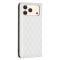 BINFEN BINFEN iPhone 17 Pro Fodral Flip Diamond Läder Vit - Teknikhallen.se