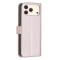 BINFEN BINFEN iPhone 17 Pro Fodral Läder Roséguld - Teknikhallen.se