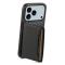  iPhone 17 Pro Skal Med Kortfack Läder Svart - Teknikhallen.se
