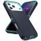  iPhone 17 Pro Skal Extreme Shockproof Hybrid Mörk Blå - Teknikhallen.se