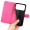  iPhone 17 Pro Max Fodral Litchi Läder Rosa - Teknikhallen.se