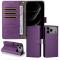  iPhone 17 Pro Max Fodral RFID Läder Lila - Teknikhallen.se