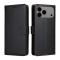  iPhone 17 Pro Max Fodral RFID Läder Svart - Teknikhallen.se