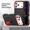  iPhone 17 Pro Max Skal Extreme Shockproof Hybrid Svart / Orange - Teknikhallen.se