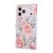  iPhone 17 Pro Max Fodral RFID Läder Rosa Blommor - Teknikhallen.se