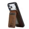 LC.IMEEKE LC.IMEEKE iPhone 17 Pro Max Skal Med Avtagbar Korthållare Läder - Teknikhallen.se