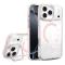  iPhone 17 Pro Max Skal MagSafe Kickstand Transparent / Rosa - Teknikhallen.se
