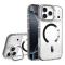  iPhone 17 Pro Max Skal MagSafe Kickstand Transparent / Svart - Teknikhallen.se