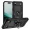  iPhone 17 Air Skal Shockproof Hybrid Ring Svart - Teknikhallen.se