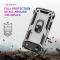  iPhone 17 Air Skal Shockproof Hybrid Ring Silver - Teknikhallen.se