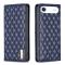 BINFEN BINFEN iPhone 17 Air Fodral Diamond Flip Läder Blå - Teknikhallen.se