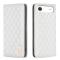 BINFEN BINFEN iPhone 17 Air Fodral Diamond Flip Läder Vit - Teknikhallen.se