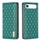 BINFEN BINFEN iPhone 17 Air Fodral Diamond Flip Läder Grön - Teknikhallen.se