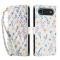  iPhone 17 Air Fodral Rhombus Läder Blommor Vit - Teknikhallen.se