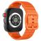  Huawei Watch Fit 4 Pro / 4 / 3 Klockarmband Wave Silikon Orange - Teknikhallen.se