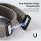 DUX DUCIS DUX DUCIS Apple Watch 42/44/45/46/49 mm Armband Flätat Grå - Teknikhallen.se