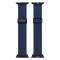 DUX DUCIS DUX DUCIS Apple Watch 42/44/45/46/49 mm Armband Flätat Mörk Blå - Teknikhallen.se